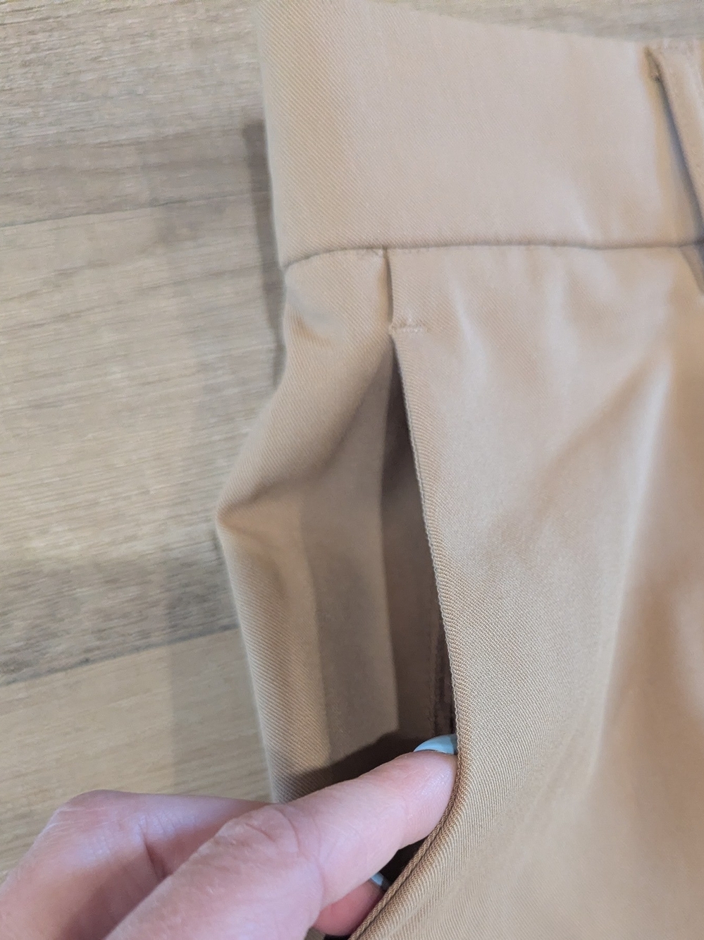 Dynamite Beige Wide Leg Split-Hem Pants - Picture 8 of 11